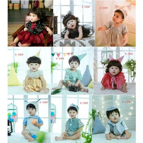 Dvotinst Baby Photography Props for Girls Princess Lace Dress Outfits Headband Bonnet Set Fotografia Infant Studio Photo Props