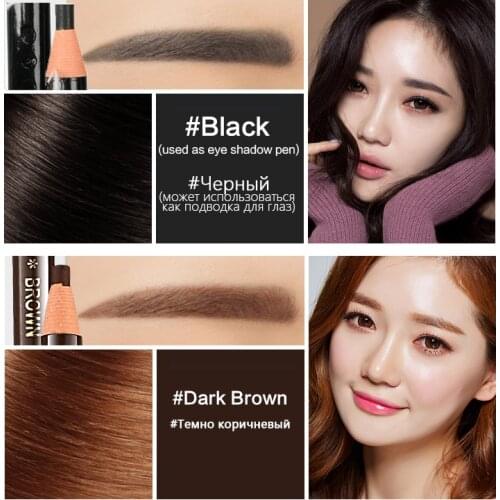 New 5 Colors Eyebrow Pencil Waterproof Microblading Pen Long-lasting Eyebrow Enhancer Easy Wear Eye Brow Tint Dye Makeup Tools