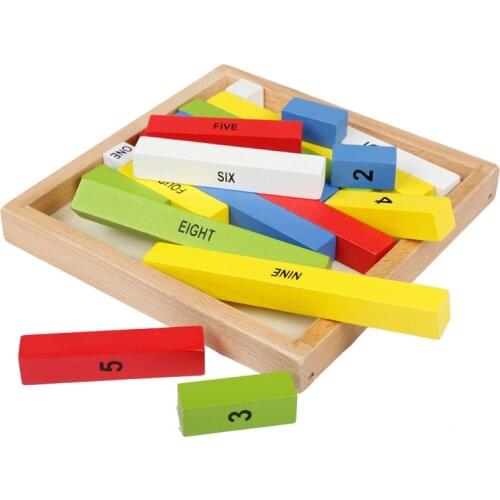 Montessori Mathematical Wooden toy teaching aids kindergarten children baby digital Cognitive toys