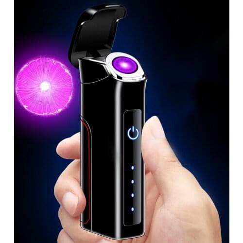 USB Rechargeable Lighter Fashion New Style Replaceable Battery Windproof Cigarette Accessories