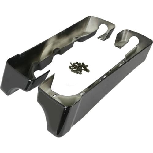 Motorcycle 4" Hard Stretched Saddle Bag Extensions For Harley Touring Electra Street Road Glide 1994-2013