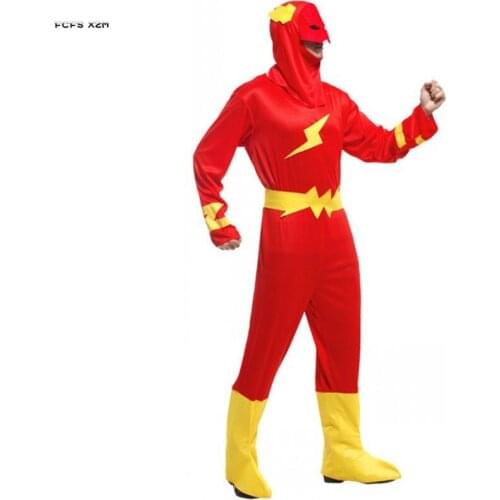 Men The Flash Movie Cosplay Adult Halloween Super Hero Costumes Carnival Purim parade Masquerade Nightclub Role Play party dress