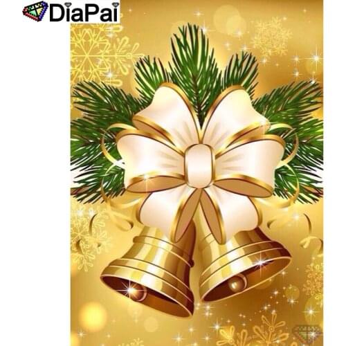 DIAPAI 100% Full Square/Round Drill 5D DIY Diamond Painting "Christmas bell" Diamond Embroidery Cross Stitch 3D Decor A18829