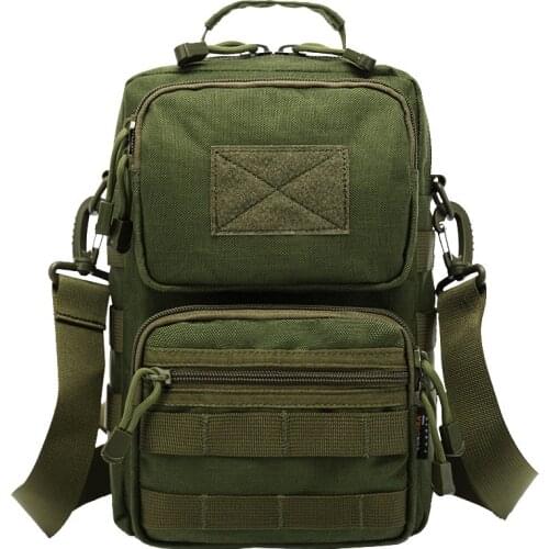 Outdoor Hiking Single Shoulder Backpack Tactical Combat Camouflage Army Nylon Waterproof Anti-wear Package Hunting Sports Bag