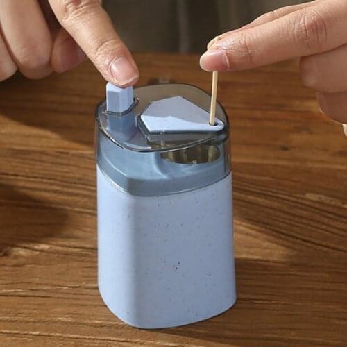1PC Creative Automatic Pop-up Toothpick Holder Portable Toothpick Holder Container Restaurant Home Table Toothpick Storage Box