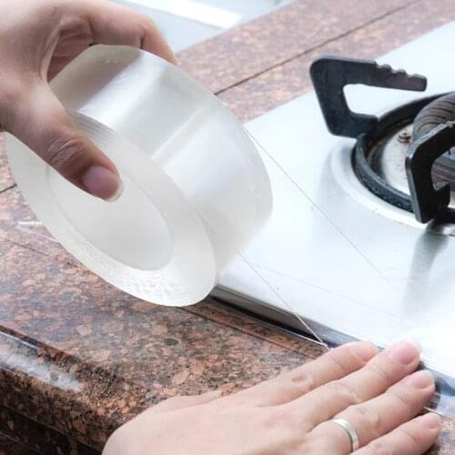 10M Kitchen Sink Waterproof Mildew Strong Self-adhesive Pool Transparent Tape Bathroom Toilet Strip Water Seal Silicone Stickers