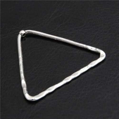 10pcs Triangle Charms Hollow Pendants Metal Geometry Jewelry Making DIY Fit DIY Jewelry Accessories Necklace Gifts A2806