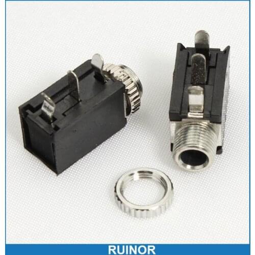 200pcs x 1/8" 3.5mm Female Phono Mono PCB Panel Phone Jack,K1