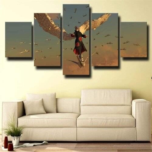 5 Piece Wall Art Canvas Anime Manga Pictures Ninja Figure Posters And Prints Home Living Room & Bedroom Decoration Paintings