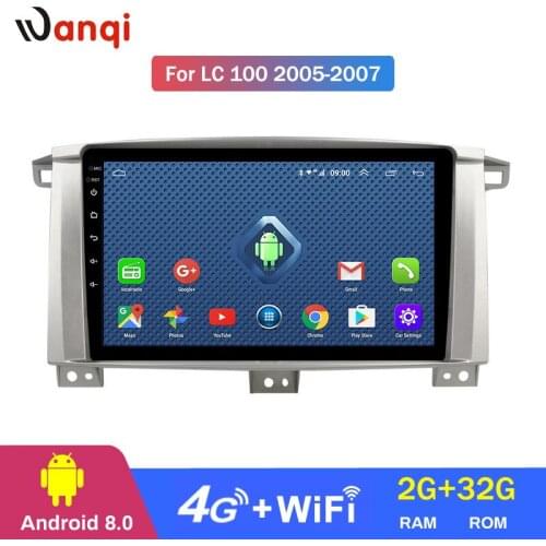 4G Lte All Netcom Car Radio Player for Toyota Land Cruiser 100 GX LC 100 Stereo Radio Navigation Mirror for Car 2G RAM 32G ROM