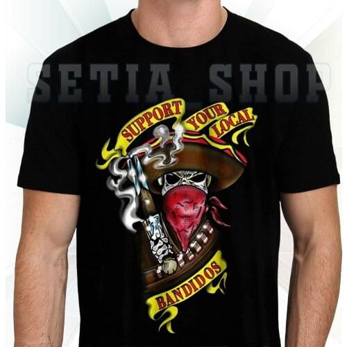 Bandidos MC Support Your Local Bandidos Motorcycle Club Rider T-Shirt S-5XL