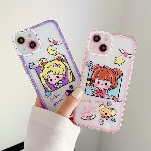 3D Cat Ear Design Colorful Eye Lovely Cat Soft TPU Transparent Clear Phone Cases for iPhone 7Plus 8Plus X Xs XR 11 12 Pro Max Ca