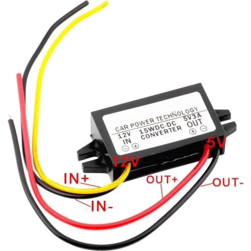 CPT-UL-1 DC/DC Converter Regulator 12V to 5V 3A 15W Vehicular Power Car Led Display Power