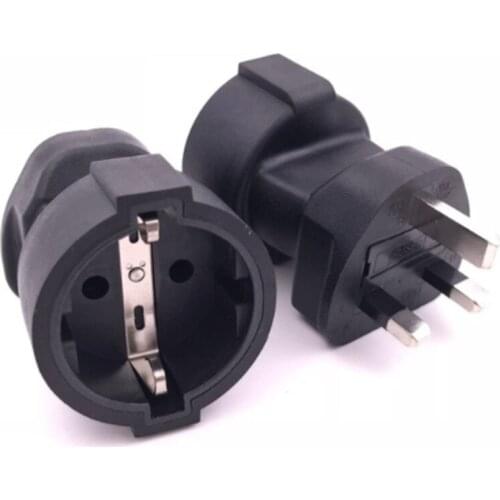110V-250V Travel Adaptor Euro EU male to UK 3 Pin Plug Adapter AC Power Converter UK Wall Socket