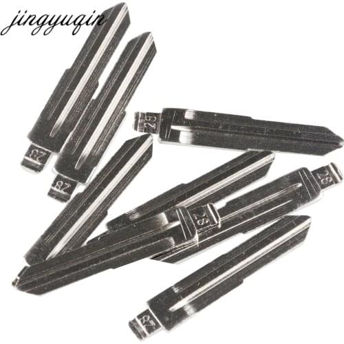 Jingyuqin #28 15pcs/lot Car Key Blanks Uncut Blade For Kia Accen Rio New Refine Hyundai Elantra (2006)