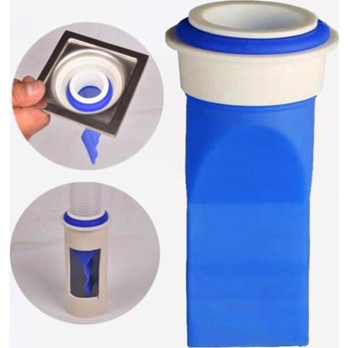 Kitchen Sewer Sealing Ring Washing Machine Drainage Pipe Deodorization Silica Gel Sealing Pipe Joint Floor Drain Bathroom