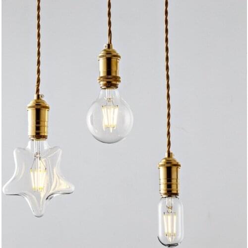 Diamond heart-shaped chandelier industrial wind clothing shop window bar coffee shop bar restaurant lights retro lamps