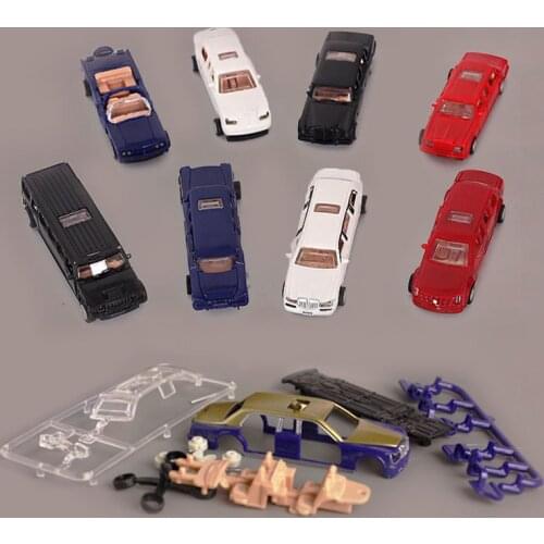 8Set Luxury Car Assemble Puzzle Model Model Building Kits Toys for Children Good Collection of Gifts Handicrafts