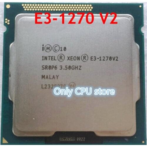 Original Intel Xeon Processor E3-1270 V2 E3 1270V2 Quad-Core E3-1270V2 Processor LGA1155 Desktop CPU