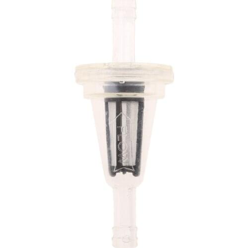 Plastic Universal Motorcycle Petrol Inline Fuel Filter For 8mm 5/16" Pipes