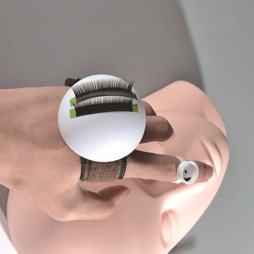 Eyelashes Stand Holder Fake Eyelash Tray Strip Stand Individual Eyelash Extensions Hand Plate Acrylic Board Makeup Tool