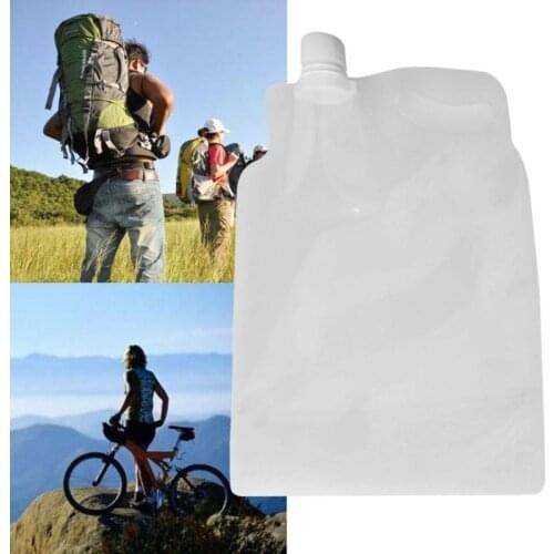 Portable 2L Foldable Drinking Water Bag for Outdoor Camping Hiking Riding Safety Seal Folding Drinking Water Storage Bags