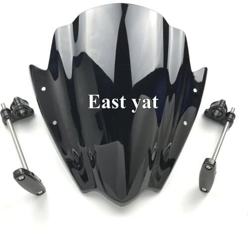 Motorecycle Adjustable Bracket Windshield WindScreen For BMW KTM Ducati Honda Yamaha 2001-2005 FZ1 FZ1N FZ6 FZ8 FZ8N FZ 1 6 8