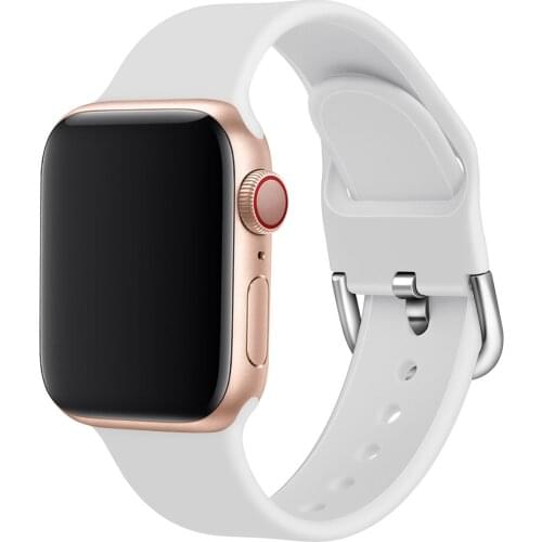 Sport Strap For Apple Watch Band 6 SE 5 4 44mm 40mm Silicone Breathable Belt Bracelet to iWatch Watchband Series 54321 38mm 42mm