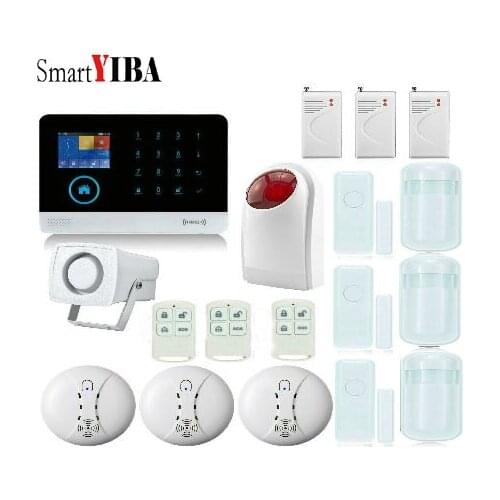 SmartYIBA 3G WIFI Home Security Alarm System Remote control RFID card Wireless Alarmes Surveillance Camera Motion Detector