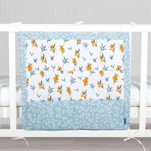 55x60cm Cartoon Nursery Room Hanging Storage Bag Baby Cot Bed Organizer Toy Diaper Pocket for Newborn Crib Bedding Set