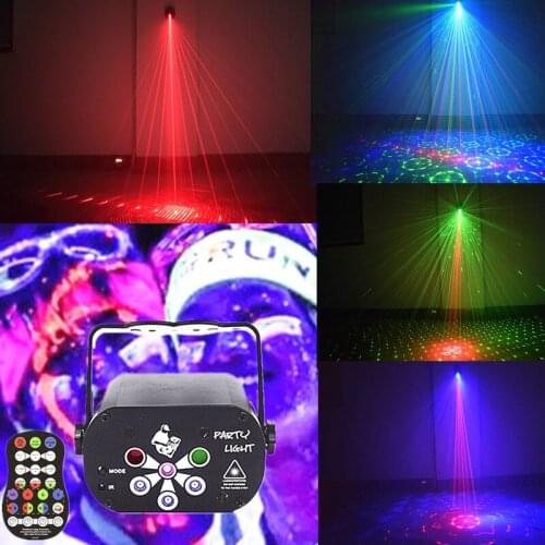 RGB Dj LED Stage Light Effect UV Lamp Ultraviolet Black Par Laser Party KTV Christmas Music Sound Activated Disco Lights for Dj