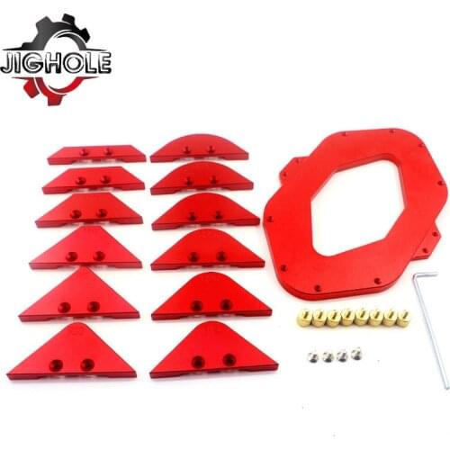 Woodworking Fillet Gauge Aluminium Alloy Bevel Gauge Angle Ruler Contour Gauge Arc Radius Quick-Jig Round Corner Template