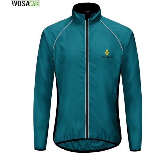 Ultralight Reflective Men Cycling Jacket Windproof Mountain Bike MTB Wind Jacket Running Riding Bicycle Windbreaker