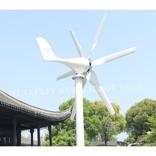 2020 New Arrival 6 Blades Free Energy Wind Turbine Generator 800w 12v 24v HighEfficient For Home Yacht Farm Low Wind Speed Start