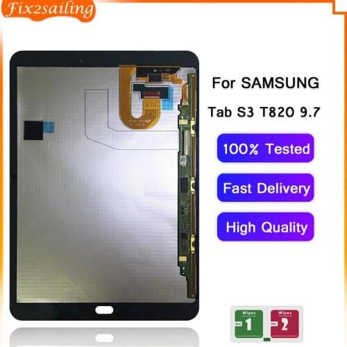 100% Tested For Samsung GALAXY Tab S3 9.7 T820 T825 T827 LCD Display with Touch Screen Digitizer Sensors Full Assembly Panel