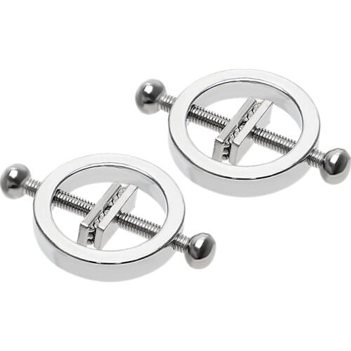 1 Pair Metal Nipple Clamps Breast Clips Nipple Stimulator Bdsm Erotic Toys Sex Slave Restraints Sex Toys For Couple Adult Games