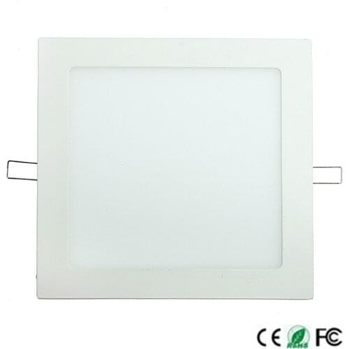 10pcs Dimmable 3W 4W 6W 9W 12W 15W 25W AC85~265V Ultra thin LED Ceiling LED Downlights Square Panel Lights Bulb SMD2835