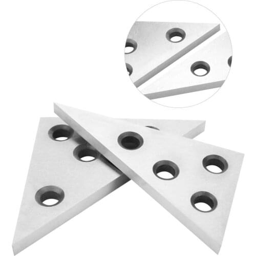 2 Pcs/Set Solid Angle Plates Angle Block Set 30-60-90 & 45-45-90 Precision +/- 20 Seconds, Machinist Tool