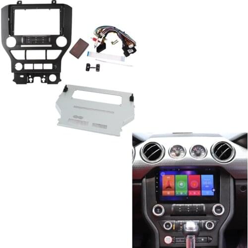 Android 9Inch Radio Navigation DVD Mounting Dashboard Trim Fascia Frame For Ford Mustang 2015-2019