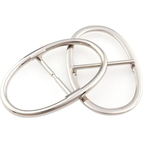 2pcs Large Tri-glides Metal Cast Tri-Glide Buckles 3 Bar Adjuster Slider Middle Center Bar Buckle for Leather Craft 50mm Silver