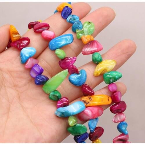 Natural Shell Irregular Rectangular Beads Use For Make Exquisite Ladies' Jewelry Bracelets 8x15-10x20 mm Length 80 cm