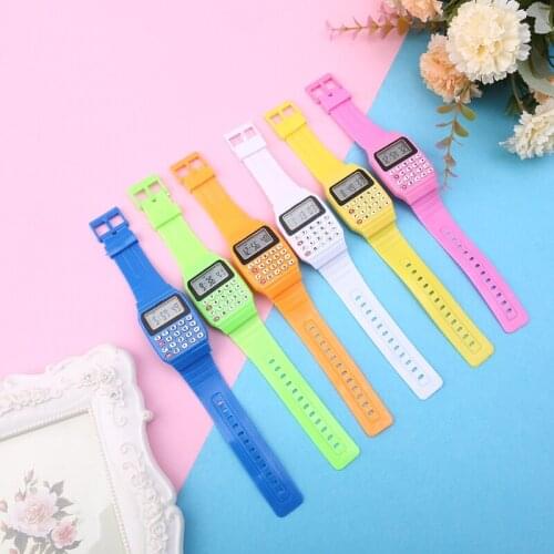 Fad Children Silicone Date Multi-Purpose Kids Electronic Calculator Wrist Watch Au09 21 Dropshipping