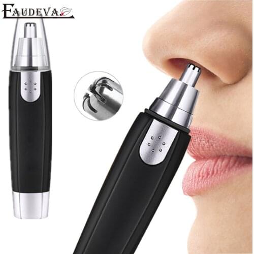Electric Nose Hair Trimmer Men Women Ear Razor Removal Shaving Tool Face Care (Not Including Battery)