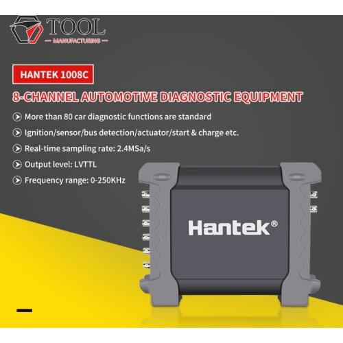 Hantek 1008C Oscilloscope 8 Channels USB PC Storage Oscilloscope/DAQ/Programmable Generator Digital Automotive Oscilloscope