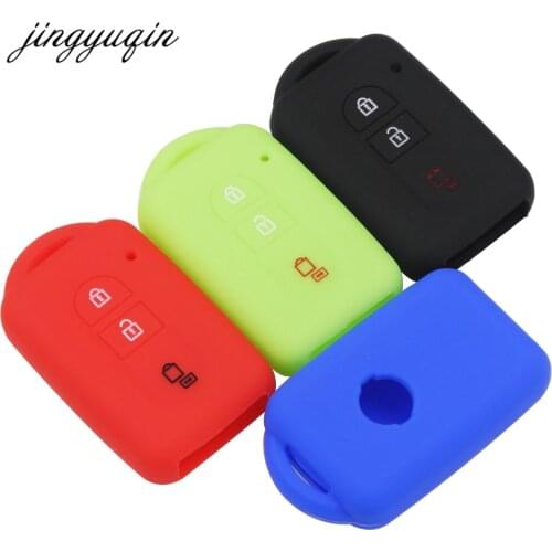 Jingyuqin 30pcs Car Key Silicone FOB Case Cover Skin Protect For Nissan Duke MICRA QASHQAI JUKE X-Trail NAVARA Remote keyless