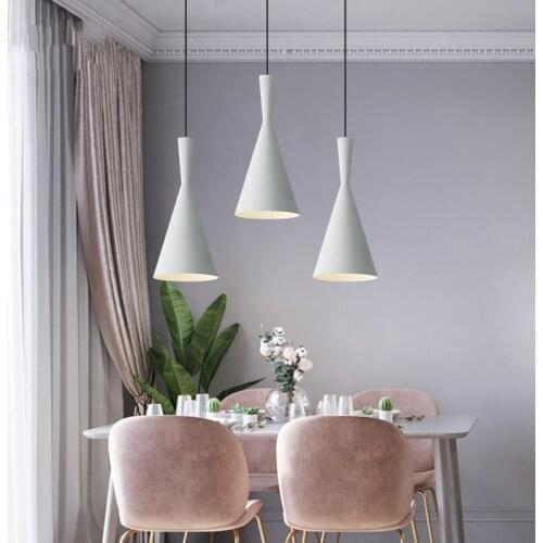 Nordic Creative Pendent Lights Modern Stage Dining Room Loft Hanging Lamp Wrought Iron LED Lamps Lustre Suspension Fixture