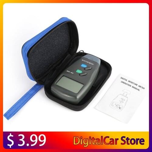 MD-4G 4 Pins Digital LCD Wood Moisture Humidity Meter Analyzer Hygrometer Timber Damp Detector Tester Range 5% - 40