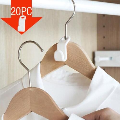 Multi-function Wardrobe Space-saving Stack Hanger Hook Coat Hook Plastic Closet Stack Hanger Rack Bedroom Storage Organizer