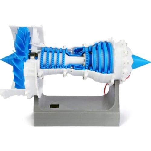 Science Toys Turbofan Engine Model Airplane Model Aircraft Engine Model Electric 3D Printing Passenger Aircraft Aviation Engine