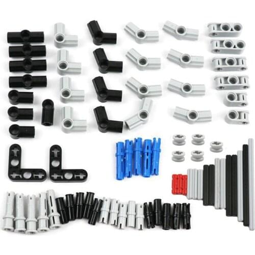 MOC Model Building Block Kits Technical Parts Accessory Cross Axle Angle Connector Pins DIY Technical Truck Crane CAR Elements